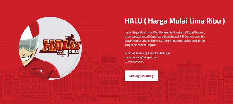Banner promosi SiCepat Halu