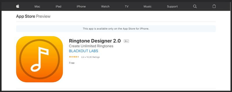 Ringtone Designer 2.0 Di App Store