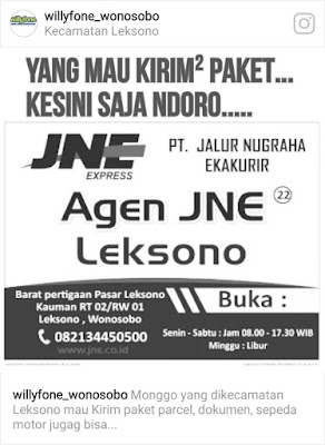 Outlet Agen JNE Leksono di Kab. Wonosobo