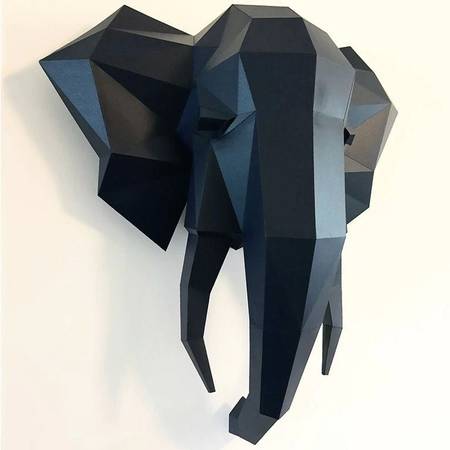4 Foot 3d Elephant Paper Sculpture