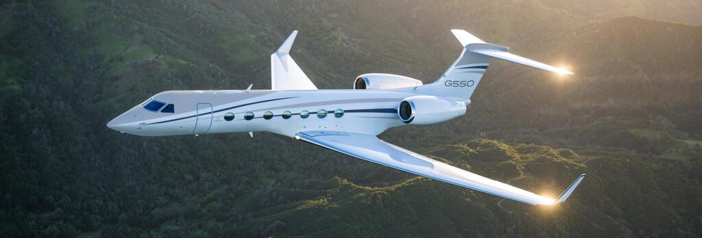 A Gulfstream G550 Private Jet