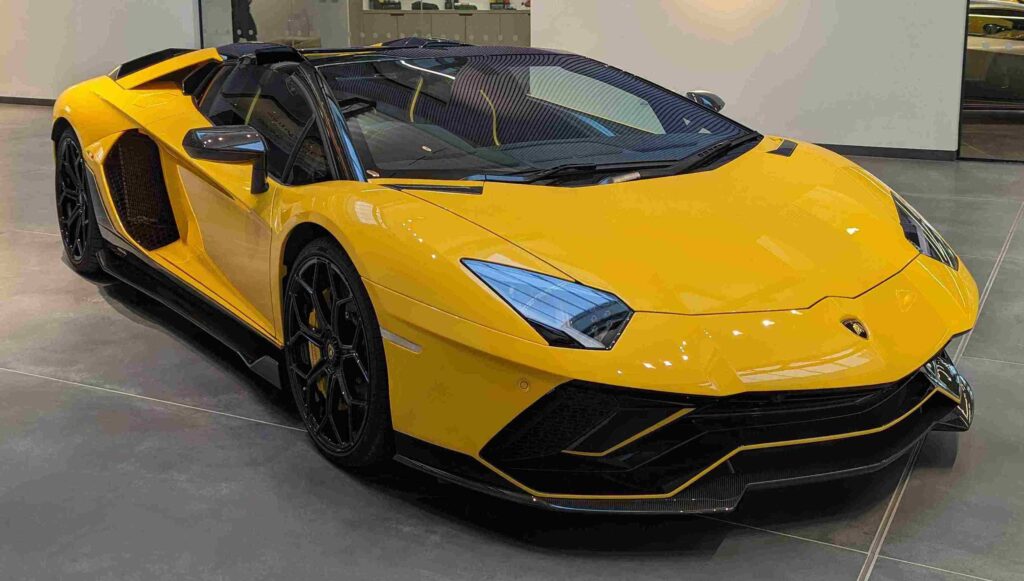 A Lamborghini Aventador