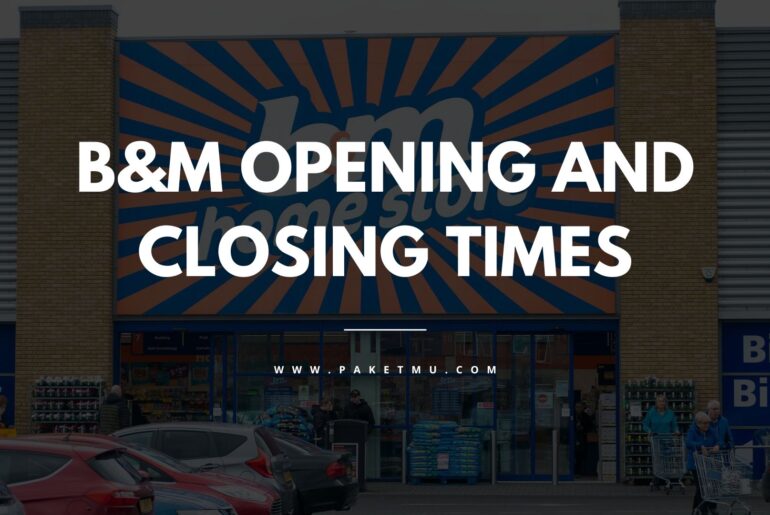 Cover B&m Opening And Closing Times