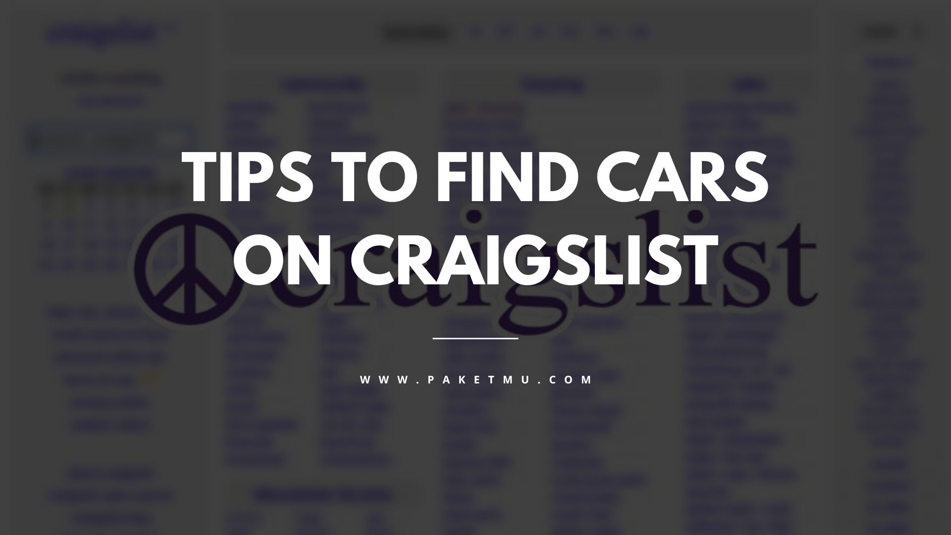 Craigslist Car Buying Tips How to Find a Great Deal Paketmu Business