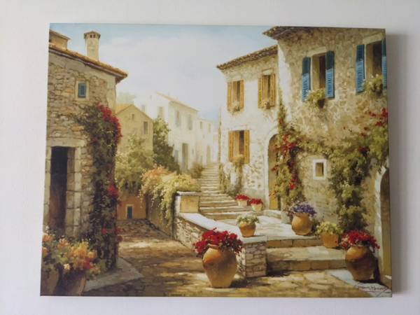 Tuscan Village Canvas Wall Art