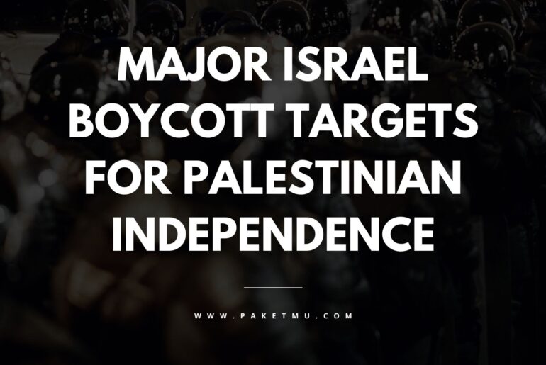 Cover Daftar Target Boikot Utama Produk Israel Untuk Kemerdekaan Palestina
