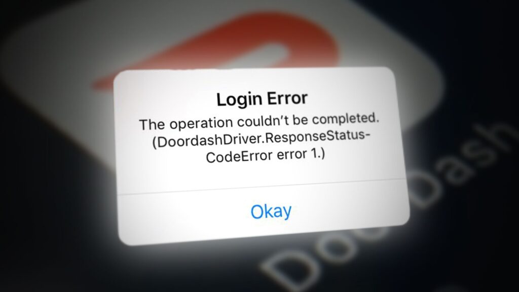 Doordash Login Errors 2