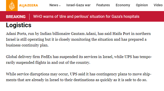 Ups Support Israel