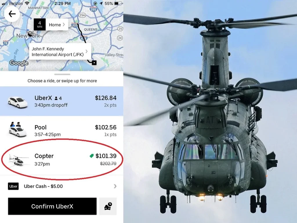 Uber Helicopter 2